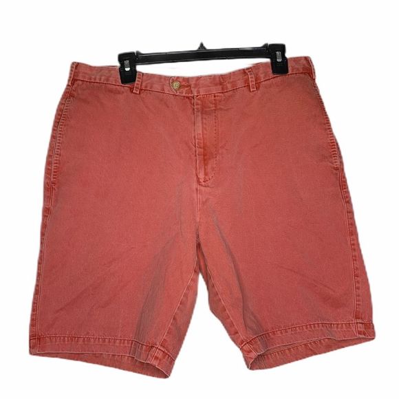 Peter Millar Shorts Flat Front Size 34 Salmon - Picture 1 of 4
